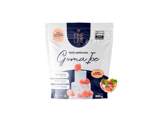 Pasta Americana Goma Ice 800g - Sabor Tutti Fruti