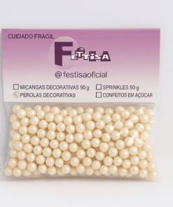 Pérola Decorativa Glow - Nude 50g