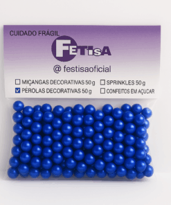 Pérola Decorativa Glow - Azul Royal 50g