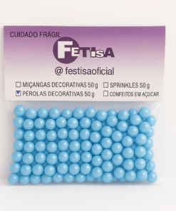 Pérola Decorativa Glow - Azul Anil 50g