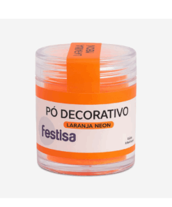 Pó Decorativo Festisa - Laranja Neon 5g