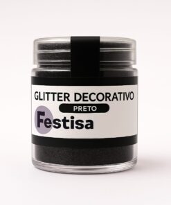 Glitter Decorativo Festisa - Preto 5g