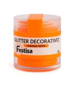 Glitter Decorativo Festisa - Laranja Neon 3g