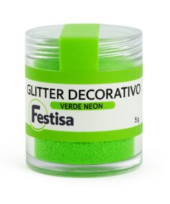 Glitter Decorativo Festisa - Verde Neon 3g
