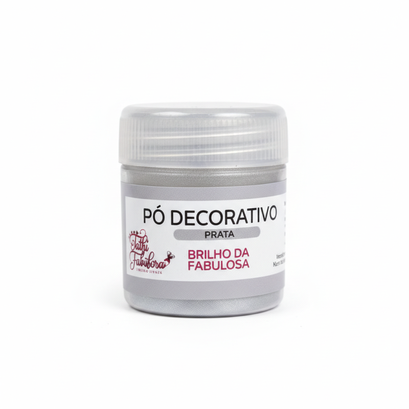 Pó Decorativo Tathi Fabulosa - Prata 5g