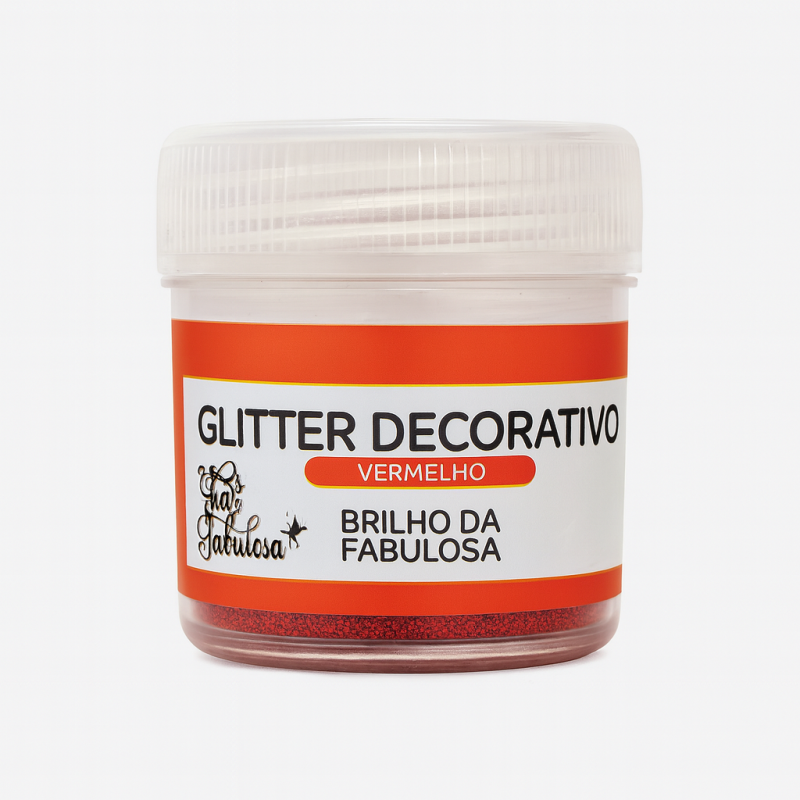 Glitter Decorativo Tathi Fabulosa - Vermelho 5g