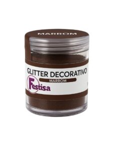 Glitter Decorativo Festisa - Marrom  5g
