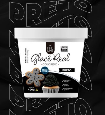 Glacê Real - Preto 400g