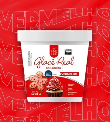 Glacê Real - Vermelho 400g